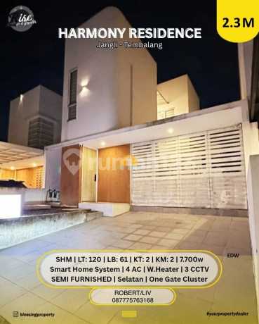 Rumah Desain Modern 2 Kamar di Cluster Harmony Residence