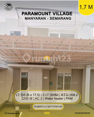 Turun Harga Rumah Bersih Baru di Perumahan Paramount Village