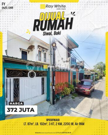 Dijual Rumah Sederhana Solo Baru Baki