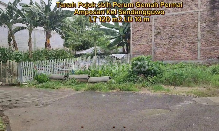 Land for Sale SHM Freehold Beside Gemah Permai Housing, Amposari, Sendangguwo, Tembalang, East Semarang.