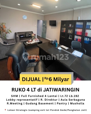Dijual Ruko Jatiwaringin Lokasi Strategis untuk Bisnis/Kantor (Siap Pakai) Dijual Ruko Jatiwaringin Lokasi Strategis untuk Bisnis/Kantor (Siap Pakai)