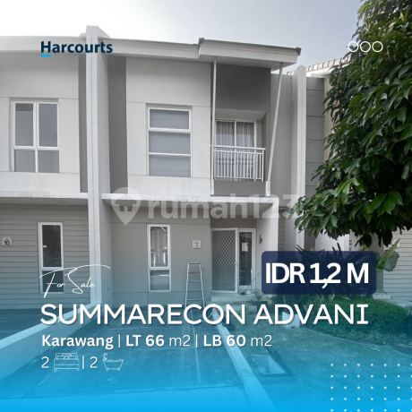 Rumah Asri di Cluster Advani Summarecon Karawang - Siap Huni, Dekat Tol & Pusat Kota