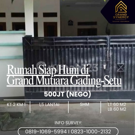 Rumah Nyaman Dekat Kawan Industri di Grand Mutiara Gading Setu Rumah Nyaman Dekat Kawan Industri di Grand Mutiara Gading Setu