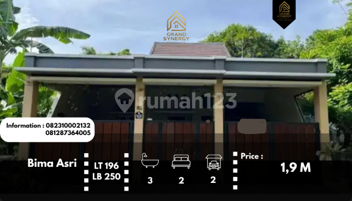 Rumah Nyaman dan Sejuk di Bima Asri Langsung Huni, Yakinlah,,