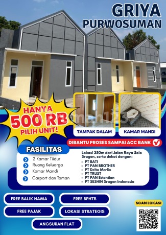 Rumah Subsidi Hunian Asri Dan Nyaman Di Sragen 