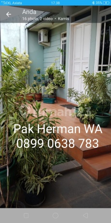 Rumah Super Murah Banget Dlm Cluster di Perumahan Deplu Ciledug Tangsel SHM