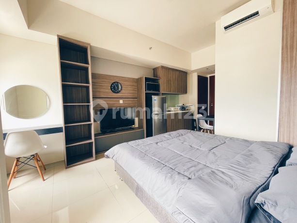 Dijual Apartemen Tipe Studio Modern Minimalis Fully Furnished Fully Renovated Lokasi Strategis Siap Huni Dekat Akses Fasilitas Umum Vittoria Residence Daan Mogot Jakarta Barat