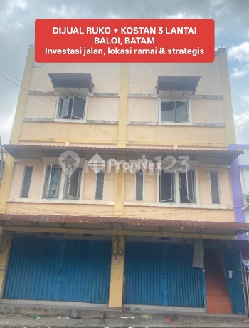 For Sale 3-Story Shop House with Boarding Rooms in Baloi, Batam