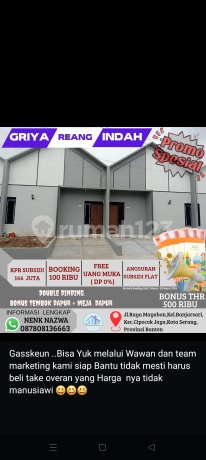 Rumah Subsidi Sudah Ada Dapur dan Bonus Meja Dapur