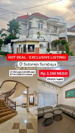 Dijual Rumah Classic Hook 2 ,5 Lantai Siap Huni Sutorejo Selatan Surabaya Timur Dijual Rumah Classic Hook 2 ,5 Lantai Siap Huni Sutorejo Selatan Surabaya Timur