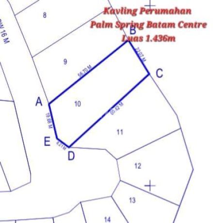 Dijual Cepat Kavling Palm Spring Siap Bangun
