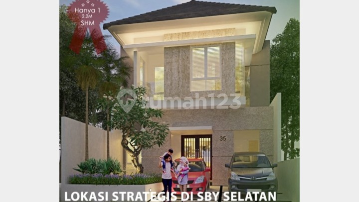 Rumah Baru Minimalis Modern 2 Lantai di Karah Tama Asri Jambangan