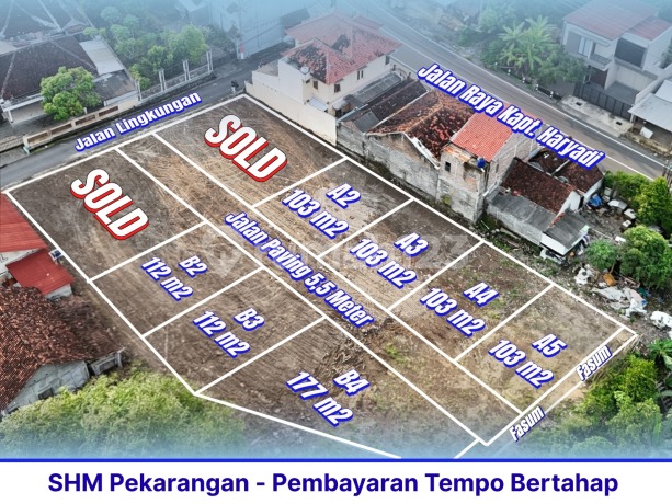 Tanah 10 Meter Jl. Raya Kapten Haryadi, Sertifikat SHM Pekarangan Tanah 10 Meter Jl. Raya Kapten Haryadi, Sertifikat SHM Pekarangan