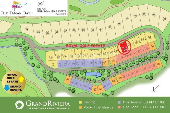 For Sale 333M2 Plot Taman Dayu Prigen Malang