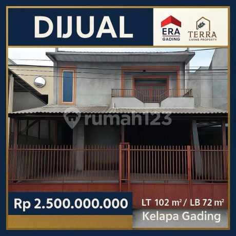 Dijual Cepat Murah Rumah Gading Elok Kelapa Gading Jakarta Utara