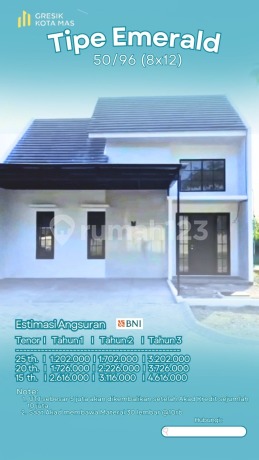 Rumah Baru Siap Huni Type Ruby, Gresik Kota Mas Rumah Baru Siap Huni Type Ruby, Gresik Kota Mas