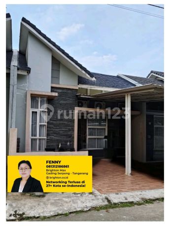 Rumah Strategis di Serpong Garden, Lt 93M², Harga Nego