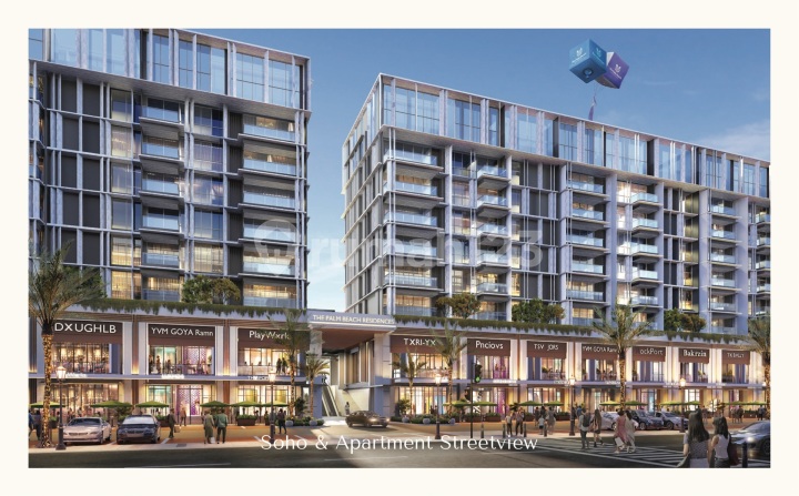 Apartment Premium The Palm Beach 2 Bedroom di Riverwalk Island Pik Baru