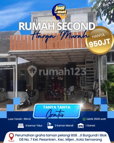 Rumah 2 Lantai Siap Huni di Bsb Semarang