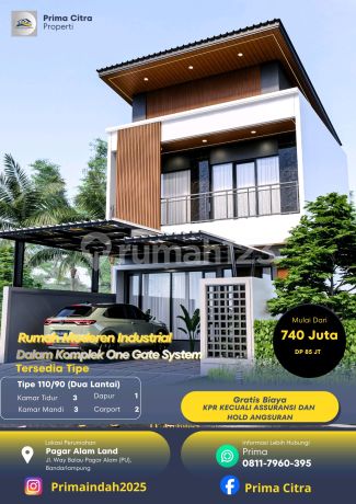 Rumah Moderen Industrial One Gate System