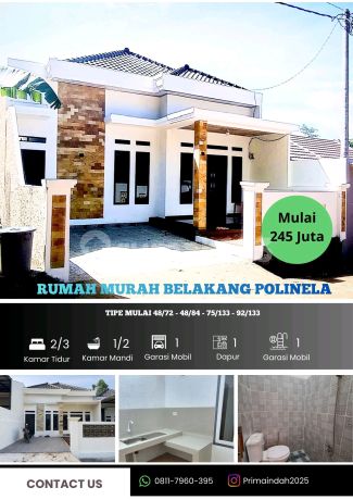 Rumah Murah Belakang Kampus Polinela Unila