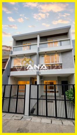 Ana Rumah Baru 3Lt Luas 4.5X15m Modern Minimalis Hadap Selatan di Duri Kepa, Kebon Jeruk - * Good- Deal !!*