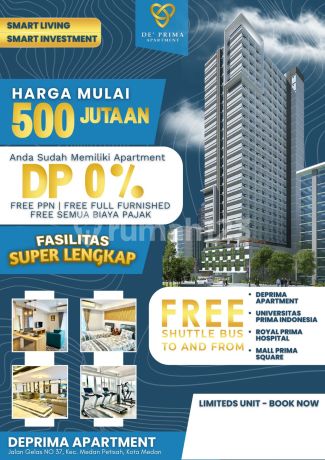 Apartment Murah De Primadi Jalan Gelas Hanya 500 Jt An