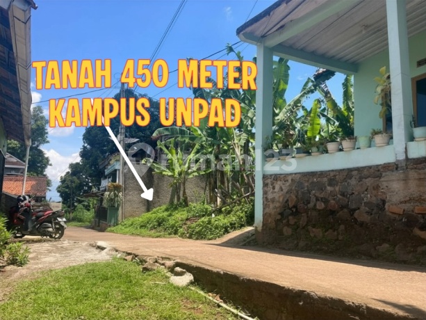 Hanya 400 Jtan Lebar Muka 9 Meter! Tanah Ideal Kosan Unpad