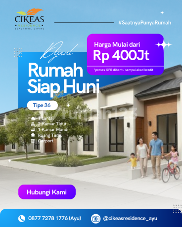 Rumah Minimalis Siap Huni Akses Tol Bebas Banjir bisa KPR