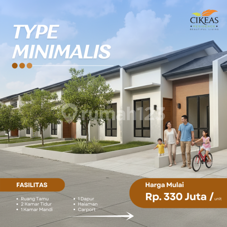Rumah Minimalis SHM 20Juta Free Biaya-Biaya