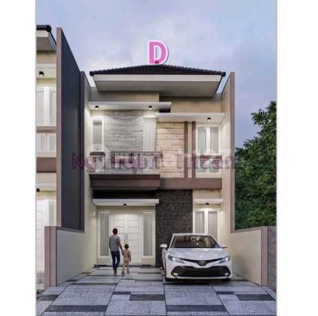 A144. Dijual Rumah Baru Gress Modern Minimalis Taman Intan Nginden