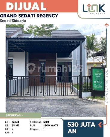 Rumah, 1 Lantai, SHM, di Sedati, Rumah, 1 Lantai, SHM, di Sedati,