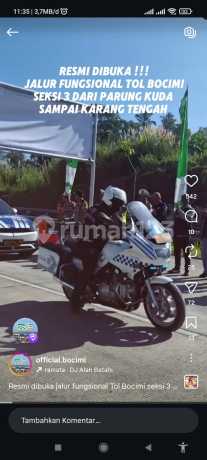 Tol Bocimi Seksi 3 Telah Dibuka | Bumi Mutiara Indah 6, Parungkuda Hanya 4 Menit ke Pintu Tol Bocimi