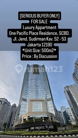Luxury Address Befitting A First Class Lifestyle. Pacific Place Jakarta