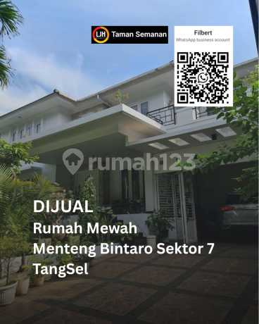 Jual Rumah Menteng Bintaro Sektor 7, Tangerang Selatan, 20×30 M², 2 LT, SHM