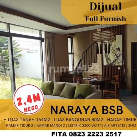 Dijual Rumah 2 Lantai Full Furnished Bagus Strategis di Bsb City Dijual Rumah 2 Lantai Full Furnished Bagus Strategis di Bsb City
