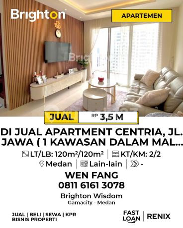 Di Jual Apartment Centria, Jl. Jawa ( 1 Kawasan Dalam Mall Center Point ) Di Jual Apartment Centria, Jl. Jawa ( 1 Kawasan Dalam Mall Center Point )