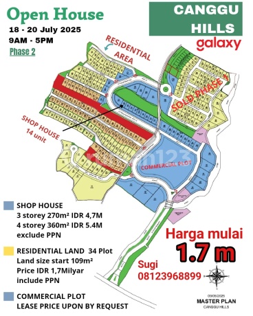 Tanah kavling villa Canggu 