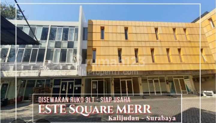 SEWA Ruko Este Square 3 lantai merr Surabaya timur