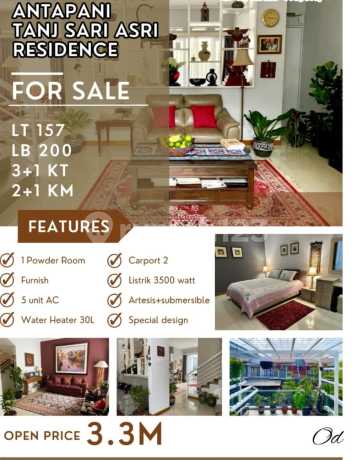 Termurah Rumah Furnish di Tanjung Sari Asri Residence Antapani