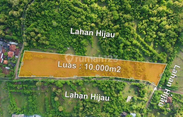 Tanah Ocean View Luas 1 Hectar di Ungasan , Cocok Untuk di Kavling