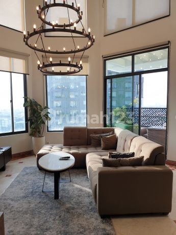 Dijual  Penthouse Apartemen Permata Gandaria,Mewah Unit Fresh baru di renovasi,view timur selatan,type loft lt 19 & 20, Pet Friendly, Extra Gudang pribadi di basement