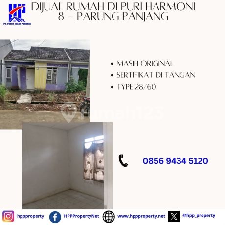 Dijual Rumah di Puri Harmoni 8 - Parung Panjang