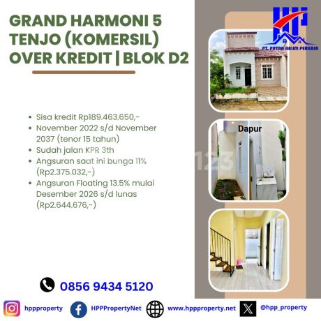 Grand Harmoni 5 Tenjo (Komersil) Over Kredit | Blok D2