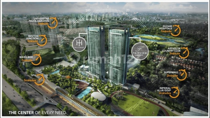 Dijual Apartemen Hillcrest & Fairview House Dekat Uph Kedokteran