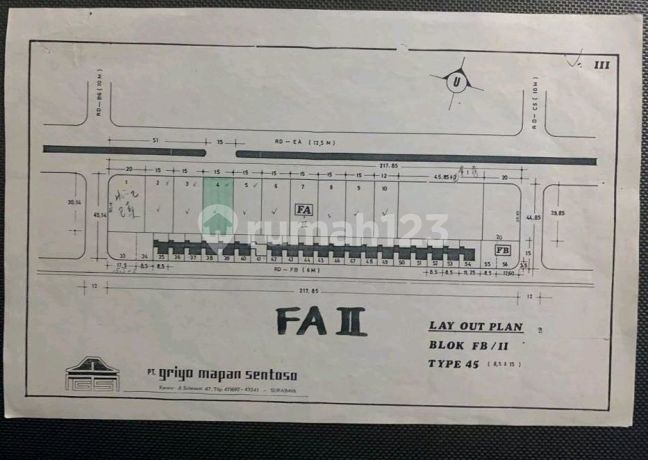 Tanah Kavling Murah Griyo Mapan Sentosa