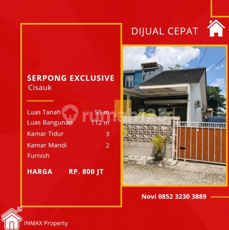 Quick Sale Serpong Exclusive Cluster, Hook House Ready to Occupy Near Aeon Mall BSD