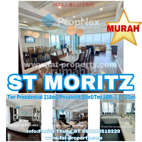 Murah! Mewah! Dijual Apartment St Moritz Tower Presidential, Jl Puri Indah,Jakarta Barat.