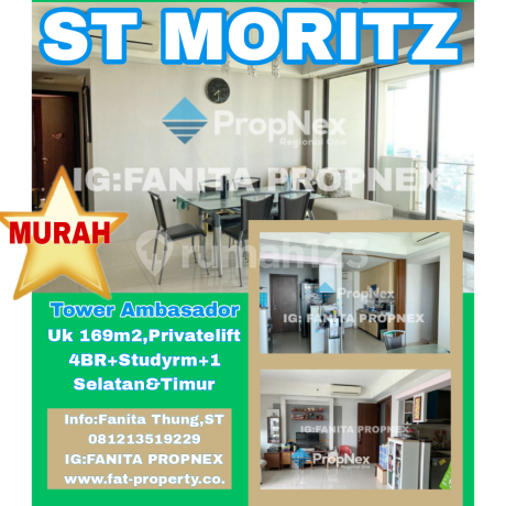 Murah! Dijual cepat Apartment ST MORITZ Tower Ambasador,paling strategis di tengah2 Lippomal Puri.
