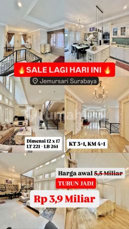 Price Drop on Classic Luxury House in Jemursari Regency, Cozy Home Location. Price Drop on Classic Luxury House in Jemursari Regency, Cozy Home Location.